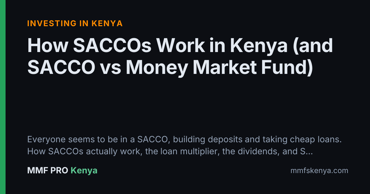 How SACCOs Work in Kenya (and SACCO vs Money Market Fund)