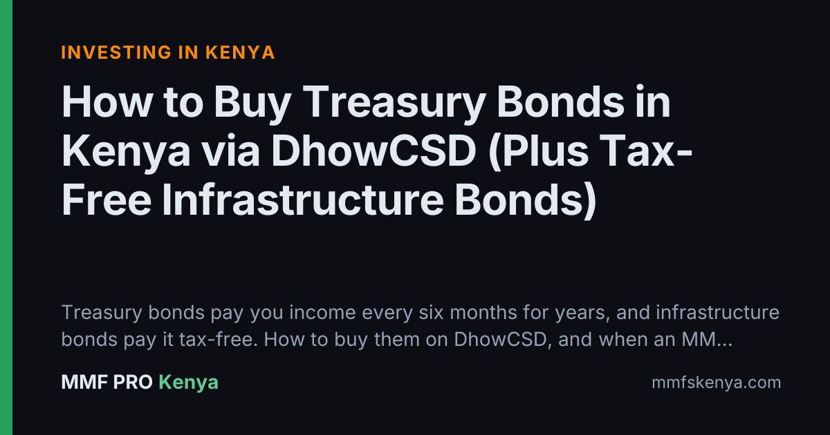 How to Buy Treasury Bonds in Kenya via DhowCSD (Plus Tax-Free Infrastructure Bonds)