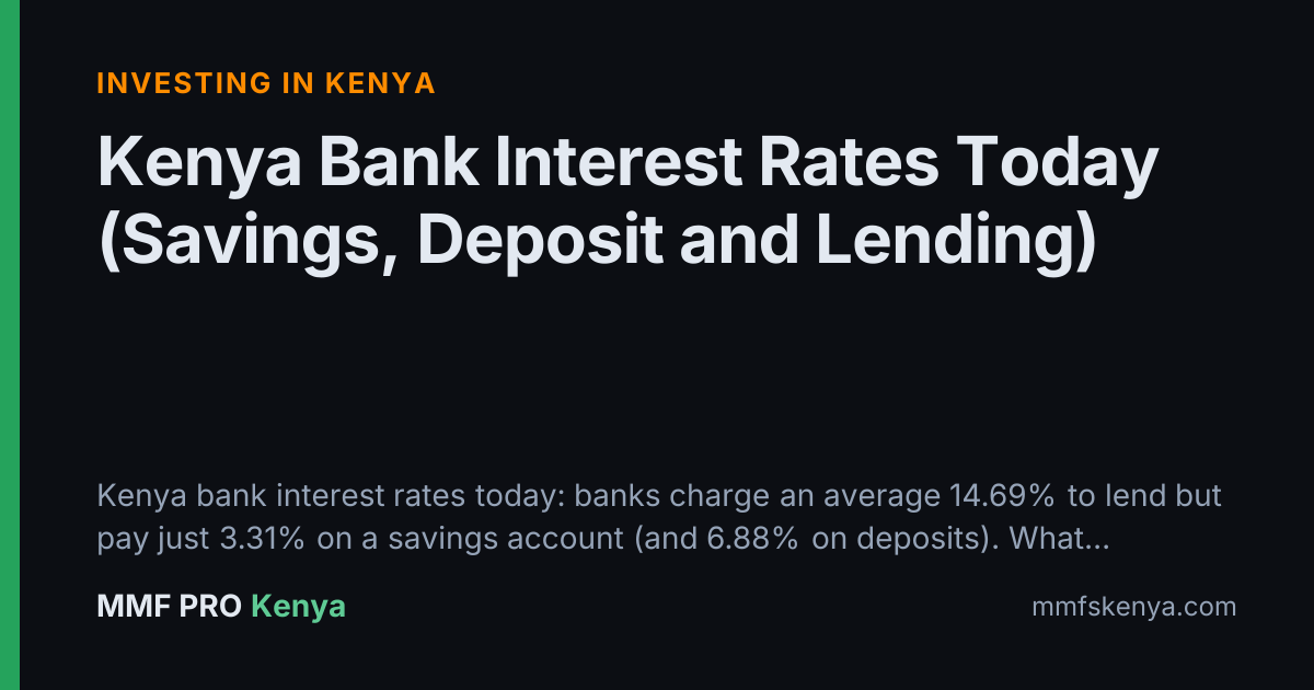 Kenya Bank Interest Rates Today (Savings, Deposit and Lending)