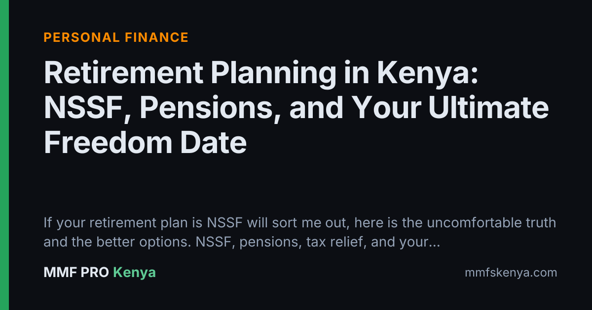 Retirement Planning in Kenya: NSSF, Pensions, and Your Ultimate Freedom Date